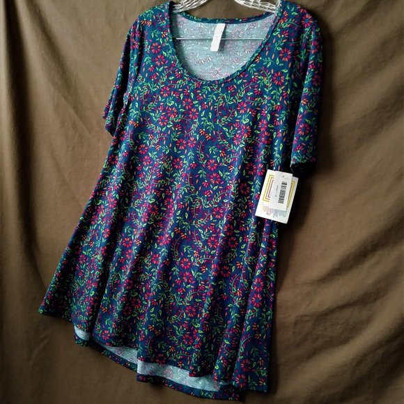 LulaRoe Short Sleeve Floral Dress, Size XS - Picture 3 of 5
